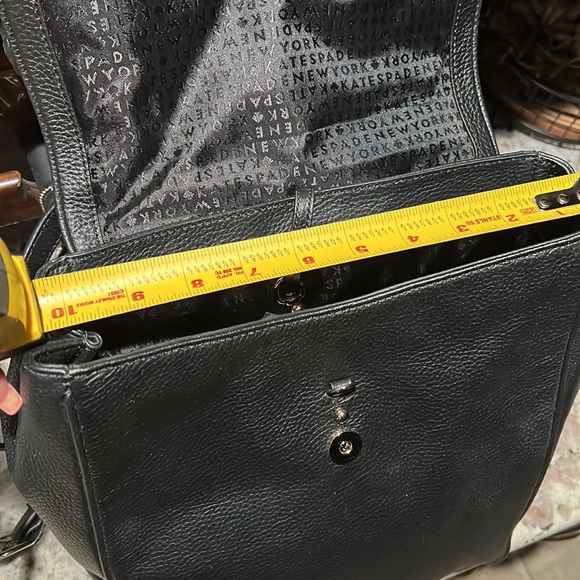 Kate Spade ♠️ NWOT Black Pebble Leather Backpack - Picture 9 of 11